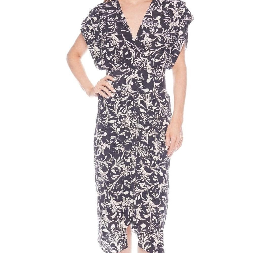 Isabel Marant Étoile Omeya Dress - black and white formal dress with pockets